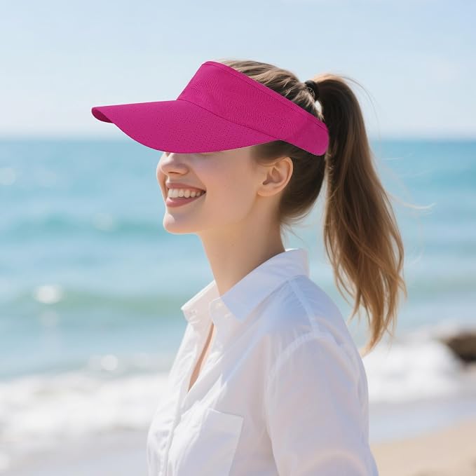 choyaxo 3pcs Sun Visor Hats UV Protection Beach Hats Golf Caps for Men Women Summer Beach Pool Sports Golf