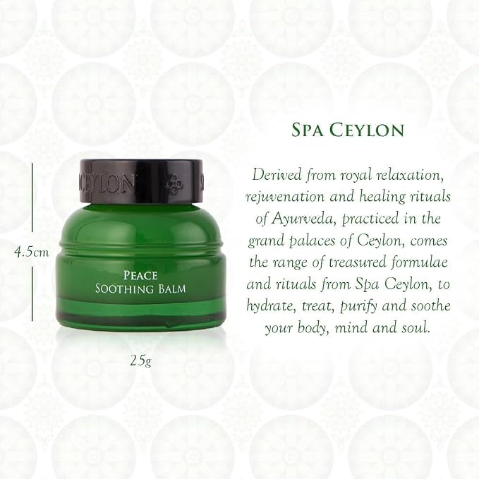 SPA CEYLON PEACE Soothing Balm | Instant Cooling Relief | Natural & Silicone-Free | Paraben-Free | Suitable for all skin types