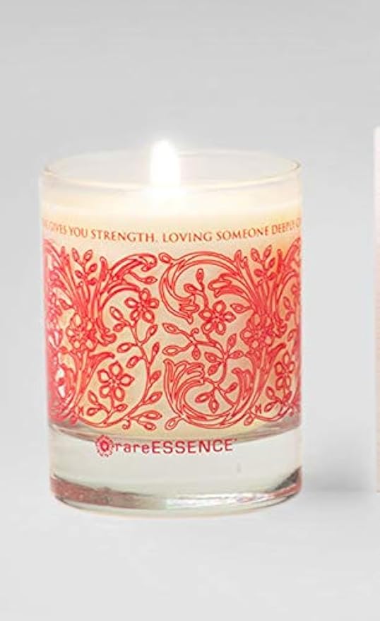 rareESSENCE Aromatherapy 100% Pure Essential Oils Spa Candle, Love 6 oz.