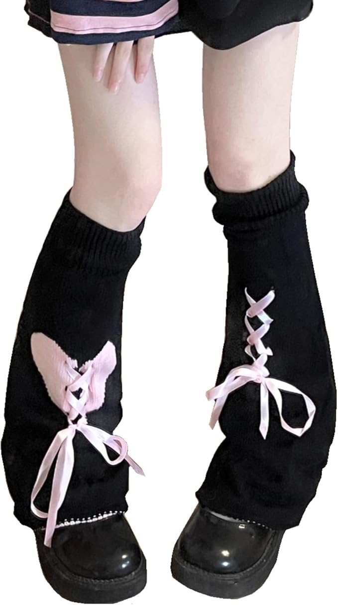 Sexybody Women's Leg Warmers Fashion Knit Warmers Long Socks Cute Y2K Kawaii Japanese Lolita Harajuku Accessories for Girls