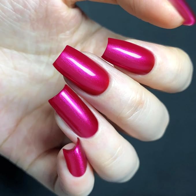 Major Dijit Quick Dry Nail Polish Christmas Crimson Summer Nail Lacquer for Nail Art Regular Nail Polish 0.41 fl oz.