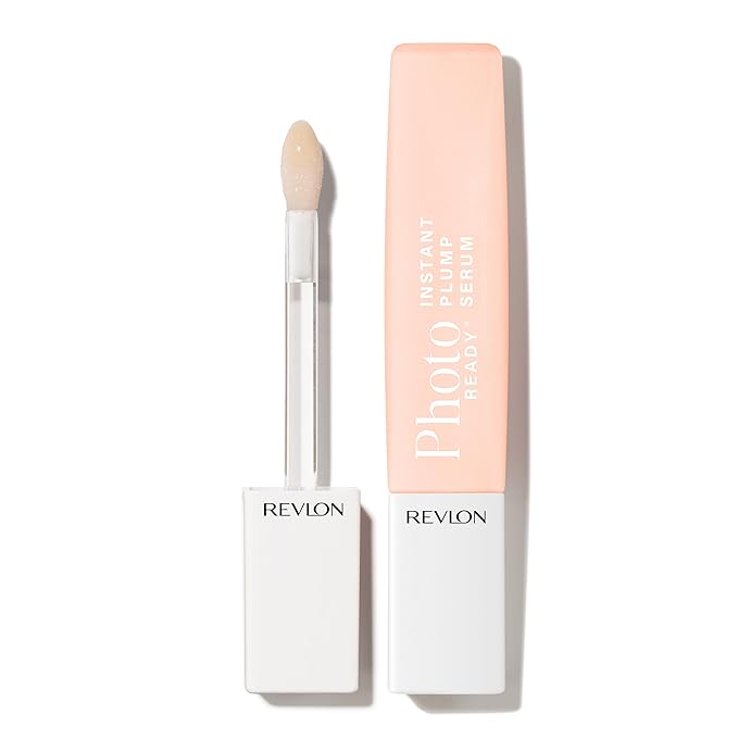 REVLON PhotoReady Instant Plump Serum, Plumping Gloss, Hydrating, Non-Sticky & High Shine Finish, 002 Fill Her Up, 0.25 fl oz
