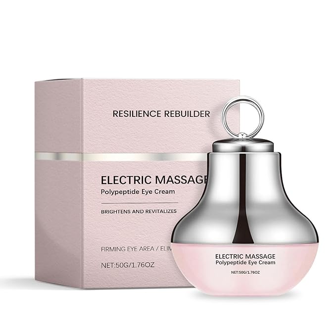 Electric Massage Eye Cream for Dark Circle, Firm and Smooth of Fine Lines, Multi-peptide Firming Eye Tightener, Anti-Aging Eye Cream for Puffiness and Bags Under Eyes Cream (1)