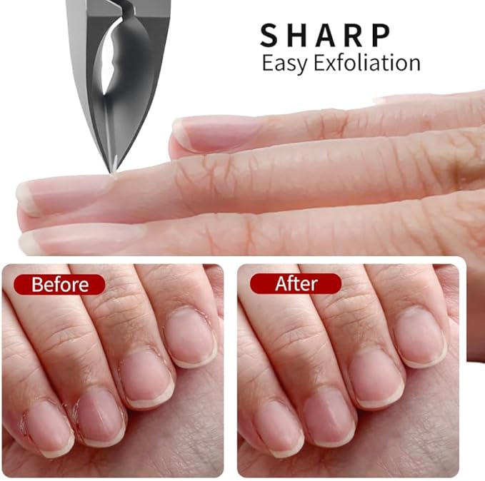 IVON Salon-Quality Cuticle Trimmer, Premium Stainless Steel Cuticle Cutter for Tiny Areas, Professional Manicure Nail Care Tool
