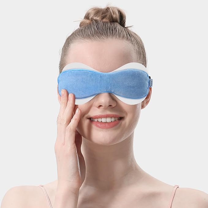 Aroma Season 100% Natural Cotton Hygienic Eyelid Sheets, Perfect for Use with Aroma Season Heated Eye Mask, Warm Eye Compress, Individually Wrapped Untreated Sheets 50 Count Box