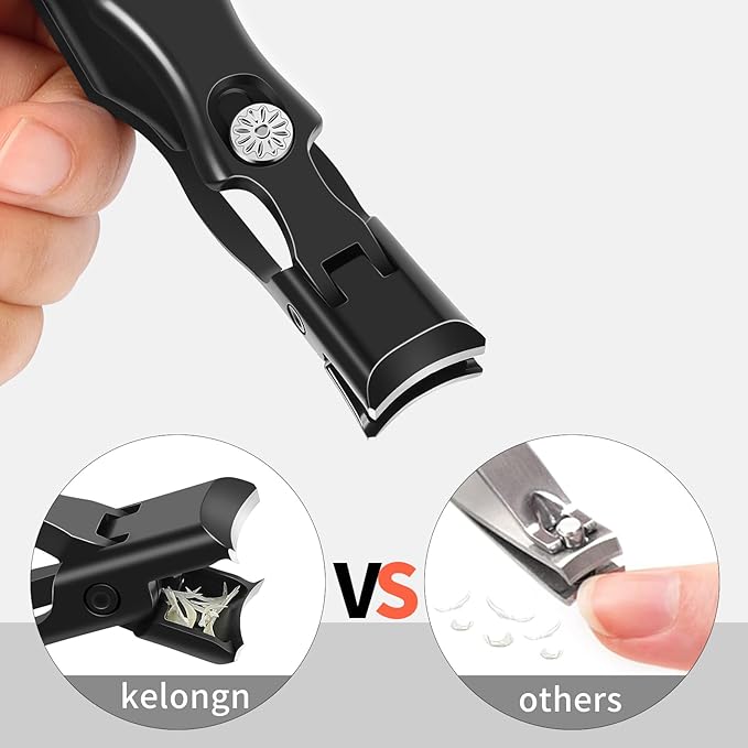 Stocking Stuffers Gifts for Men Adults Seniors, Nail Clippers with Catcher, Christmas Gifts for Men Dad Boyfriend Teens Him, Heavy Duty Clipper with Safety Lock for Mens Women Seniors