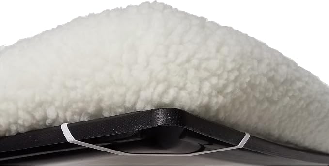 MidWest Homes for Pets QuietTime Dog Bed - White Fleece Bolster, Ultra-Soft and Machine Washable, Fits 24-Inch Crates and Carriers, for Small Breed Dogs