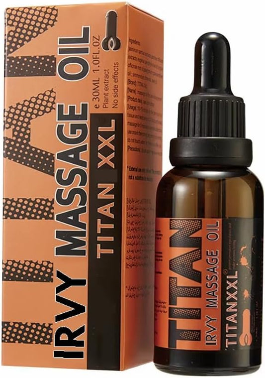 Titan XXL Extra Strength Massage Oil – Power Enlargement Gel Cream for Huge Enhanced Size, Enlarge Thickness, Strength, and Prolonged Performance (XXL Titan Oil)