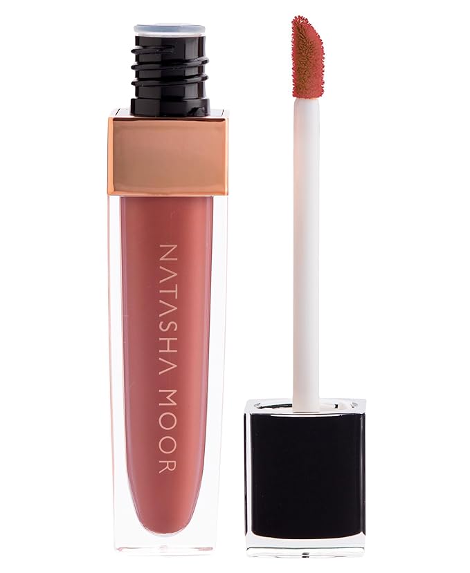 NATASHA MOOR: Molten Matte Liquid Lipstick - Long-Lasting, Hydrating, Matte Finish with Moisturizing Vitamin E - Waterproof, Kiss-Proof, Cruelty-Free - 12-Hour Stay Power - SOUL