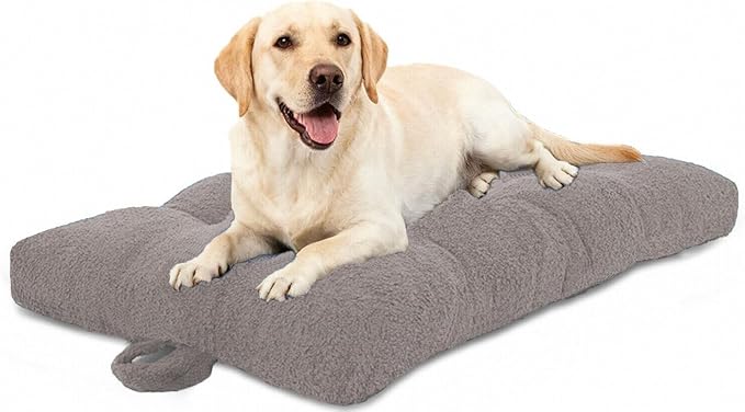 Washable Dog Couch Bed, Pet Sofa with Removable Cushion & Non-Slip Bottom, Orthopedic Plush Furniture for Medium/Large Dogs,Cat & Dog Loveseat.(Light Grey)