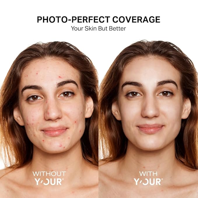 Y’OUR Tinted Moisturizer: Hydrating & Anti-Aging Tinted SPF 30 Makeup; Fragrance-Free, Oil-Free for Dry, Oily & Combination Skin. Made in USA. 1.35 fl. oz (Medium)