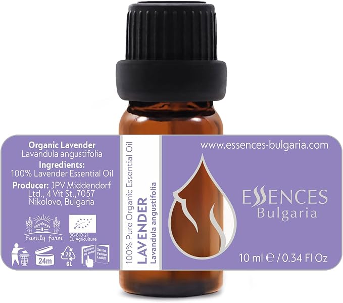 Set Bliss Organic Essential Oils | Rosemary + Sage + Lavender | 100% Pure and Natural | Undiluted | Therapeutic Grade | Family-Owned Farm | Non-GMO | (3 pcs x 10 ml)
