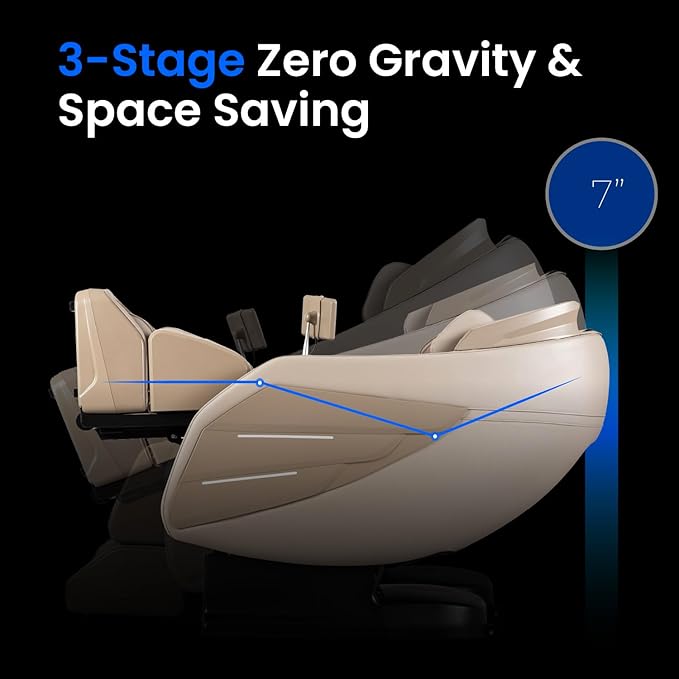 Osaki OS-3D Champ II | Taupe | Full Body Massage Chair | 3D SL-Track Full Body Massage Chair | Zero Gravity | Lumbar Heating | Touchscreen Controller | Auto Body Scan | Bluetooth Speaker