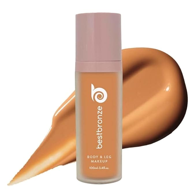 Best Bronze Bombshell Body Makeup - Tattoo Cover Up Makeup & Body Foundation Waterproof - Tattoo Concealer Waterproof for Scars, Varicose Veins Cover Up & Leg Foundation (C55 Rich Brown)