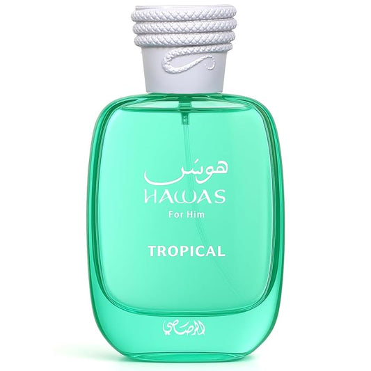 Rasasi Hawas Tropical Eau De Parfum Spray for Men, 3.4 Ounce