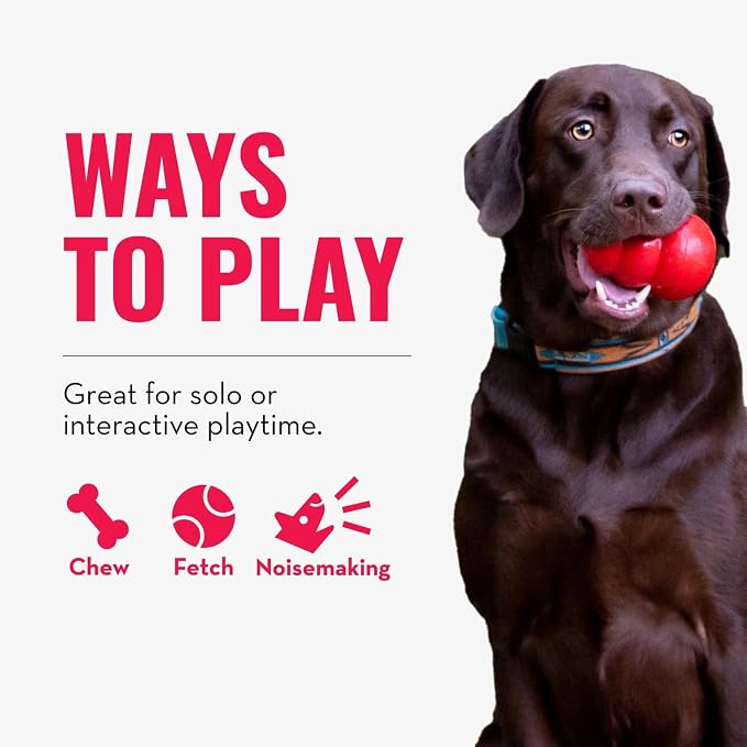 KONG Wubba - Dog Toy for Tug of War & Fetch - Dog Supplies for Puppy & Dog Playtime - Outdoor & Indoor Dog Toy - for XL Dogs - Randomly Provided Color (Pack of 2)