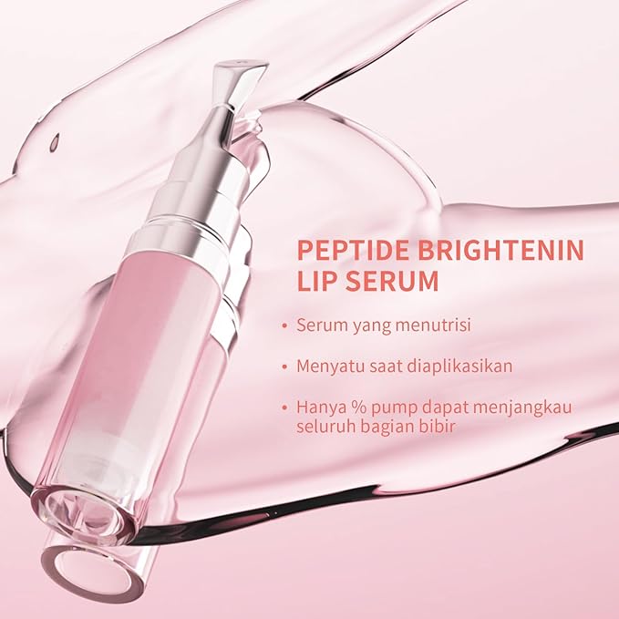 Hydrating Brightening Lip Serum, Smooth Tinted Lip Stain, Plumping Lip Gloss with Polypeptide Squalane, Brighten Dark Lips