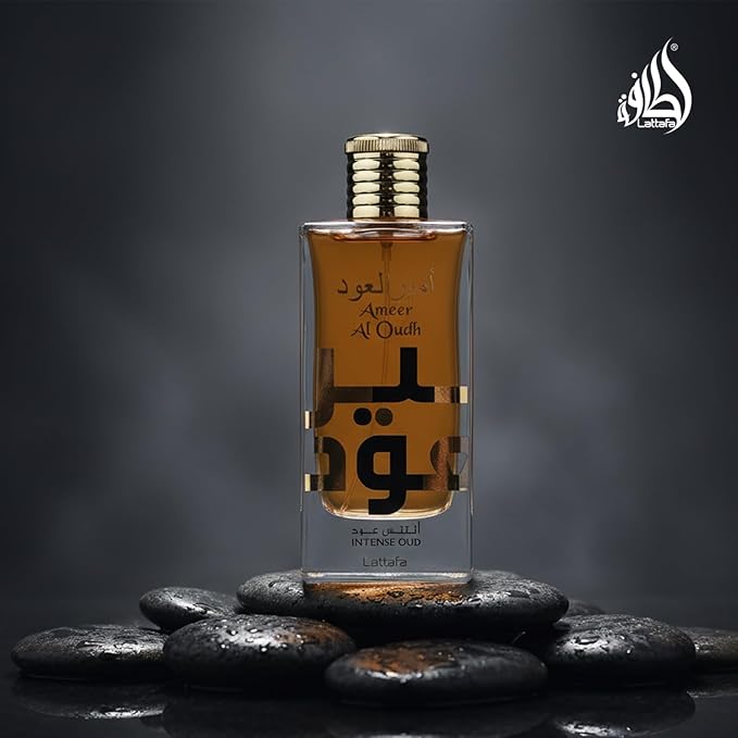 Lattafa Ameer Al Oud Intense Oud for Unisex Eau de Parfum Spray, 3.4 Ounce