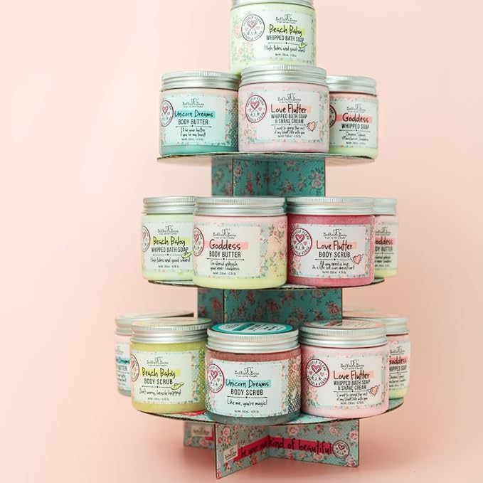Whipped Body Butter for Women & Teens – Bella & Bear Unicorn Dreams – Hydrating & Moisturizing Cream – Vegan, Cruelty-Free – Mango, Pineapple & Vanilla