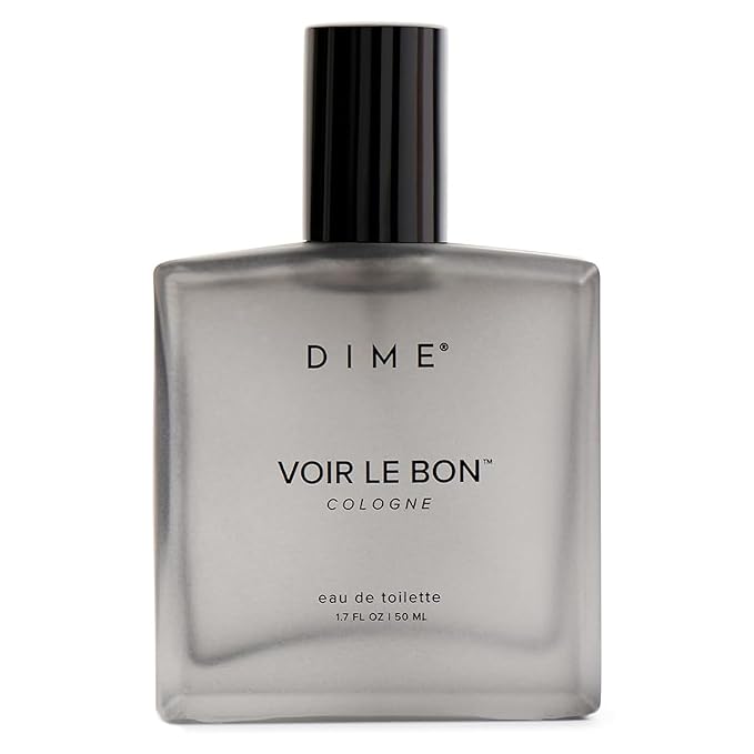 DIME Voir Le Bon Cologne, Clean Men's Cologne with Citrus, Cashmere Woods, and White Amber, 1.7 oz / 50 ml