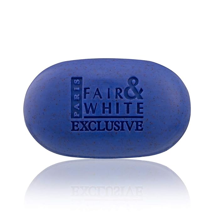 FAIR & WHITE Exclusive Exfoliating Soap, 200g / 7oz - Moisturizing Bar Soap For Face and Body