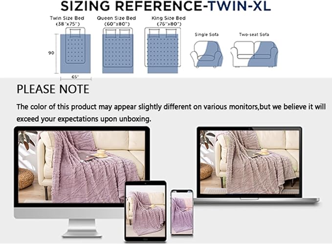 YUSOKI Sherpa Fleece Twin XL Size Blanket, Rose Pink, 65"x90" | 3D Stylish Design,320GSM, Non-Shedding, Lightweight for All Season Use, stays fluffy after repeated washes, Perfect Gifts