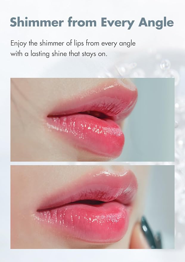 rom&nd DEWY·FUL Water Tint 06 Thulian - K-Beauty Cool Cream Pink Lip Stain for Hydrating Dewy Gloss & Non-Sticky, Long-Lasting Comfort