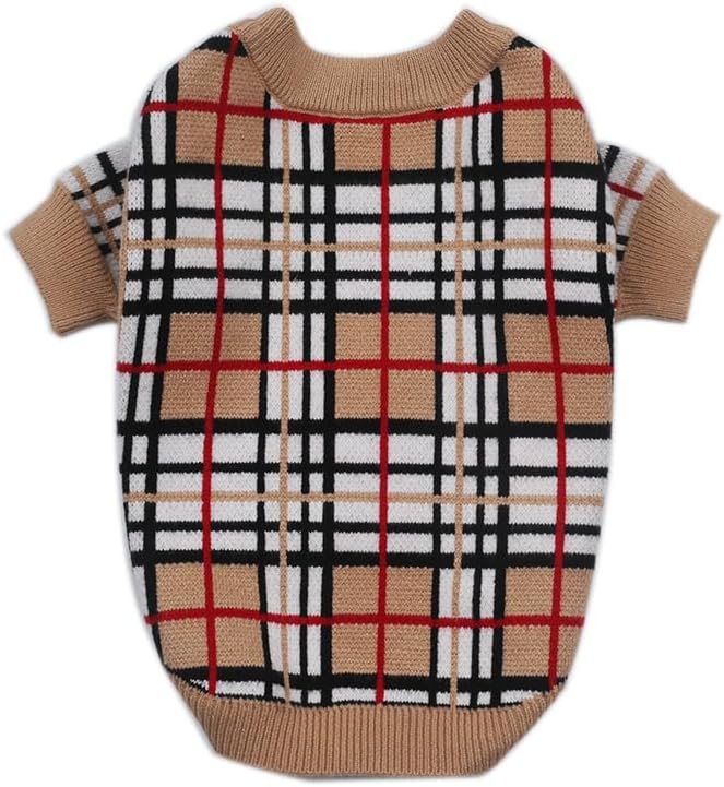 Everything Chic Luxury Dog Sweater – Soft Knit Designer Pet Outfit for Small Dogs & Puppies, XS–L, Stylish Warm Clothing for Yorkies, Chihuahuas, Dachshunds, Maltese, French Bulldog