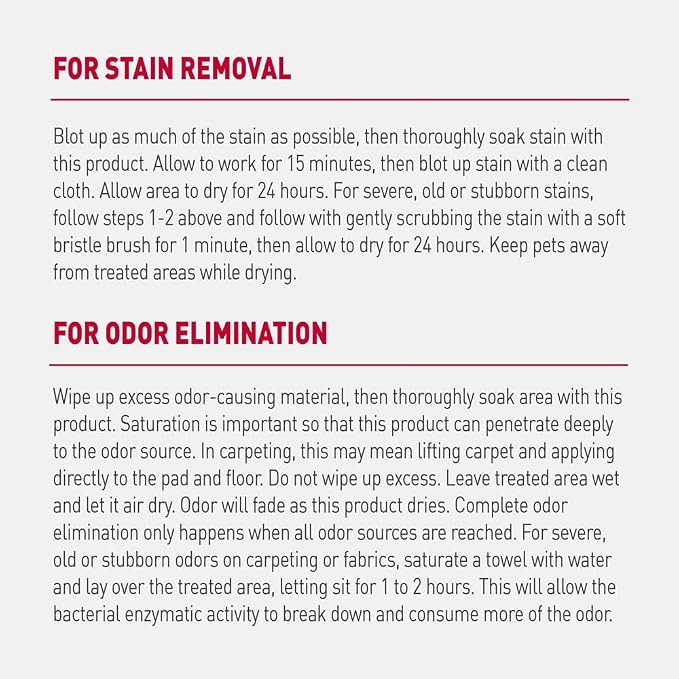 Nature's Miracle Advanced Dog Stain & Odor Eliminator, Severe Mess, 1 gal | Enzymatic Cleaner Eliminates the Toughest Dog Messes, For Use on Multiple Surfaces, Safe For Pets and Home*, Lemon Scent