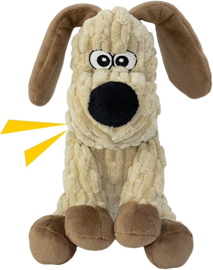 Squeaky Stuffed Dog Toys, Chew Dog for Large Medium Small Breeds