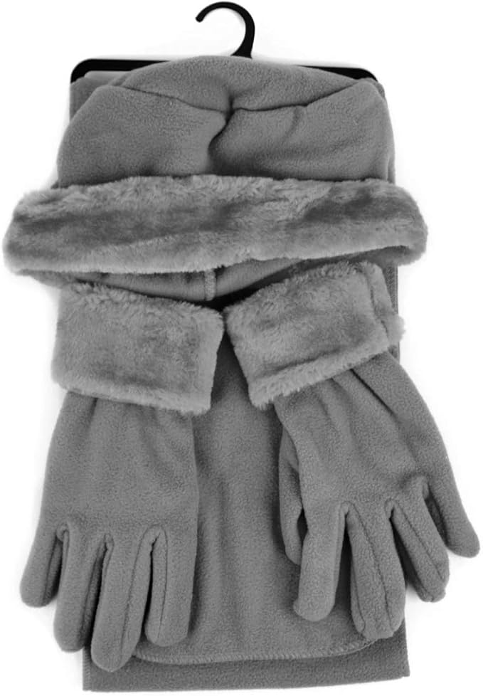 boxed-gifts Women's Warm Fleece Winter - Women's Hat and Glove Set + Hats Gloves Scarves for Women