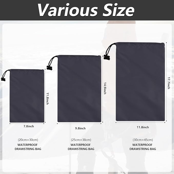 iMucci Upgrade Drawstring Bag Sack Nylon Bag Ditty Bag for Gym Traveling, Hiking, Yoga, Shopping