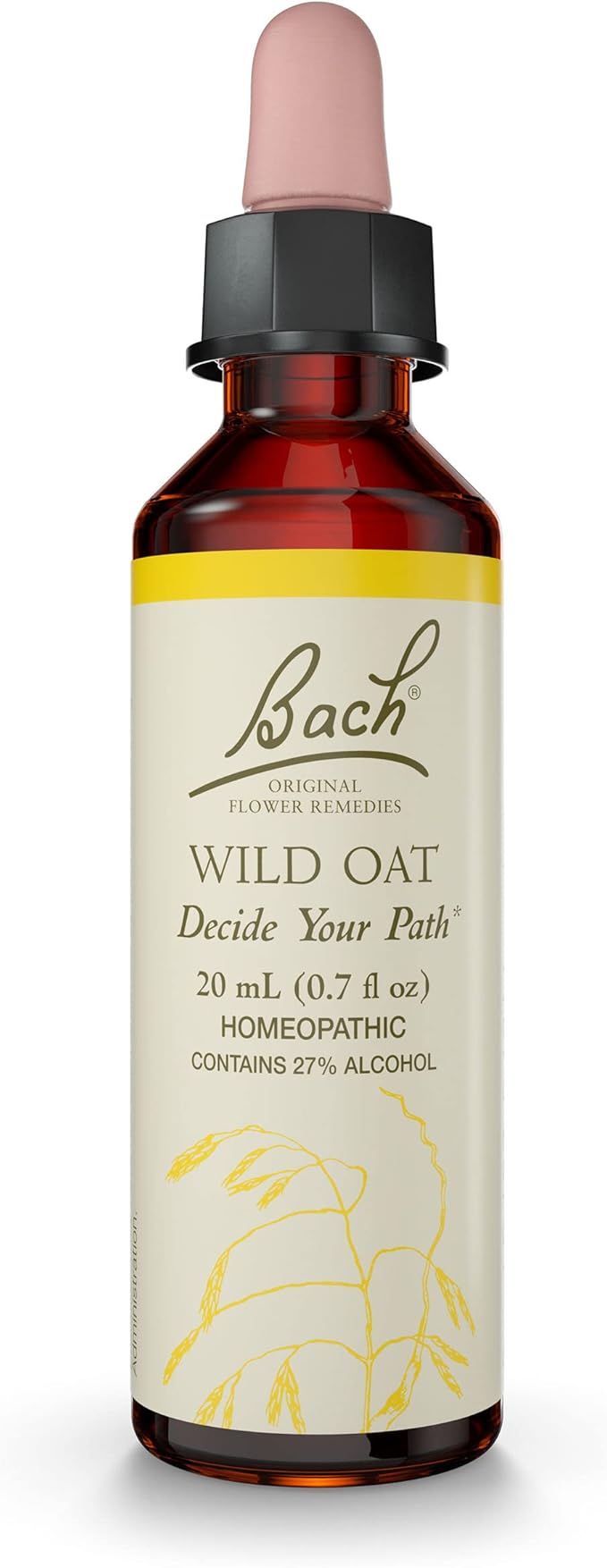 Bach Original Flower Remedies, Wild Oat - Decide Your Path - Natural Homeopathic Flower Essence for Emotional Balance - Vegan, Gluten Free, Sugar Free - 20mL Dropper