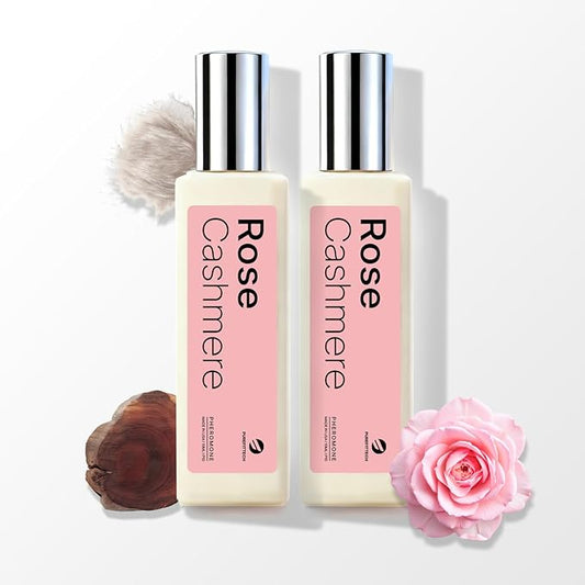 purefittech Pheromones Perfume Oil for Women, Rose Cashmere Fragrance Roll-on Long Lasting Pheromone Perfume Oil, 0.68 fl oz (2 * 10ml) Travel Size Pure Essential Oil Parfum Made in USA