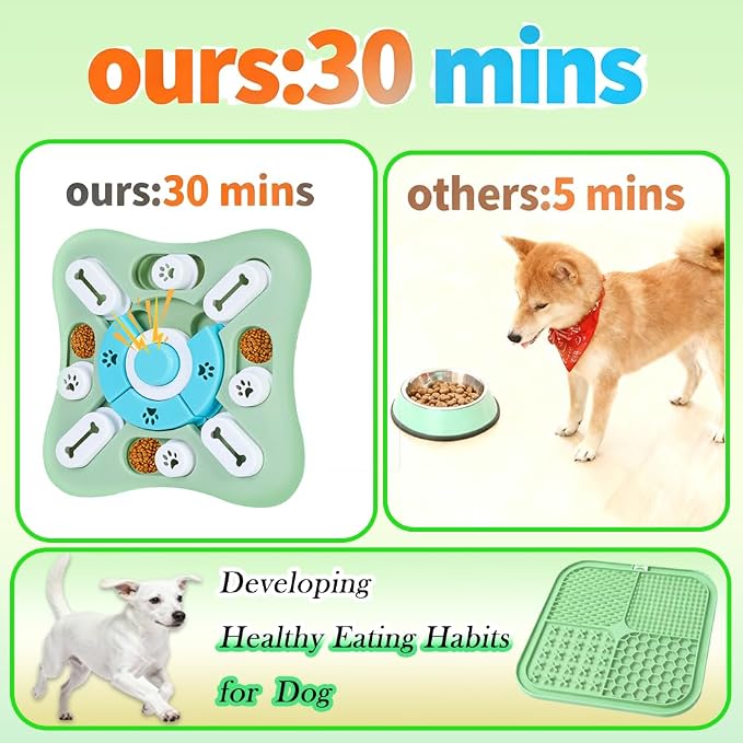 Dog Puzzle Toys Set,Pet Enrichment Toys from Small to Medium