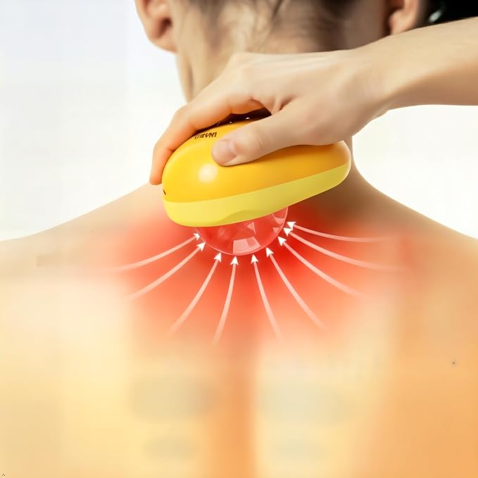Manual Massage Ball with Red Light Therapy,Trigger Point Tool for deep Tissue & Muscle Pain Relief,Suitable for the Whole Body