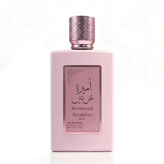 A CENTER Ameerat Arabian Rose Women's Cologne-Style Perfume | 100ml Floral Fruity Eau de Parfum | Strawberry & Rose Scent Gift for Her | Long Lasting Oriental Fragrance