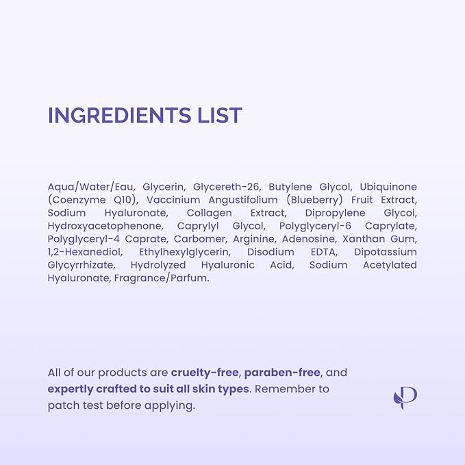 PLANTIFIQUE Facial Sheet Mask Collagen Boost 5 Pack – Anti-Aging & Firming Face Mask Sheets with Collagen, Coenzyme Q10 & Blueberries – Korean Skincare for a Smooth, Revitalized Look