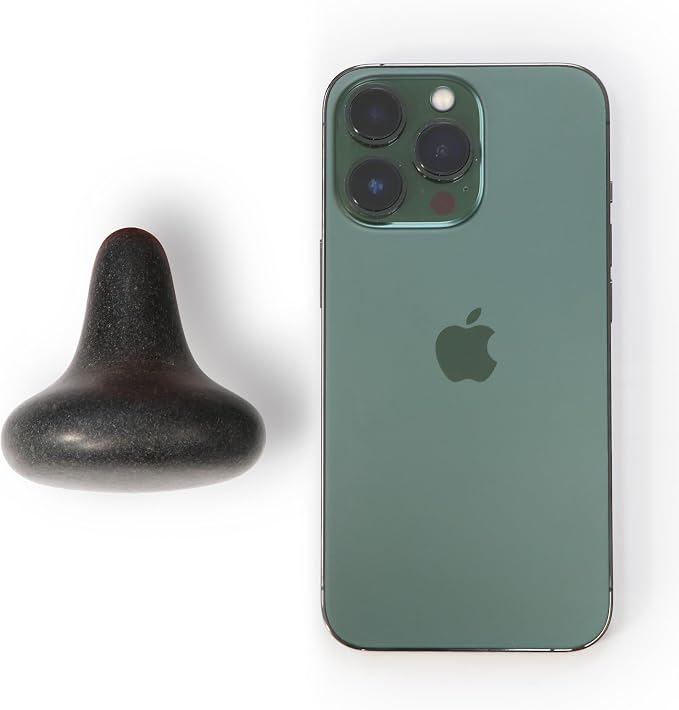 Master Massage Mushroom Shaped Basalt Hot Massage Stone Kit with Trigger Point- Pressure Point and Acupressure Tools - Deep Tissue Relaxation and Reflexology Massage Set (1 Piece)
