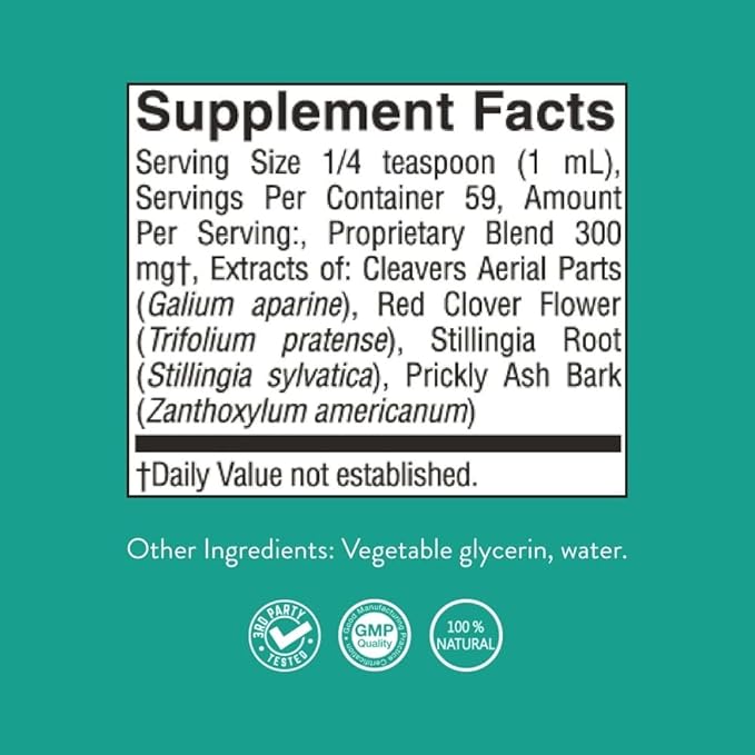 Nature's Sunshine Lymphatic Drainage, 2 Fl. Oz | Lymphatic Drainage Supplement Promotes The Efficient Drainage of The Lymphatic System to Promote Overall Health