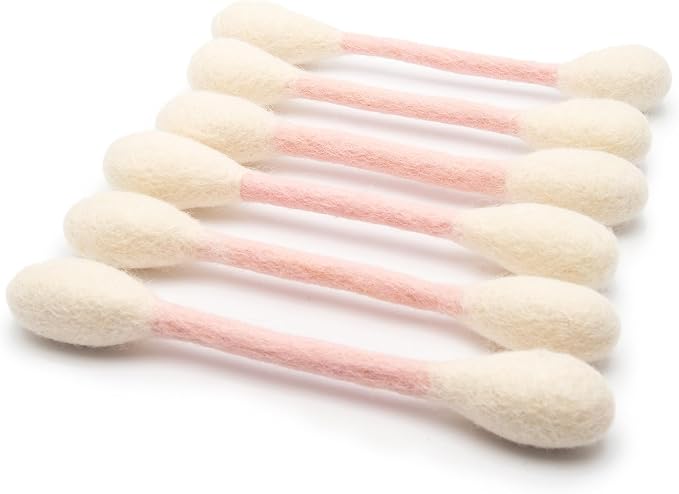 Glaciart One Swabs Cat Toys with Catnip - 6 Pk | Durable for Chew, Cute Cat Toys Interactive Kitty for Boredom, Exercise, & Play | Filled w/Organic Catnip for Anxiety & as Digestive Aid | Gift Idea