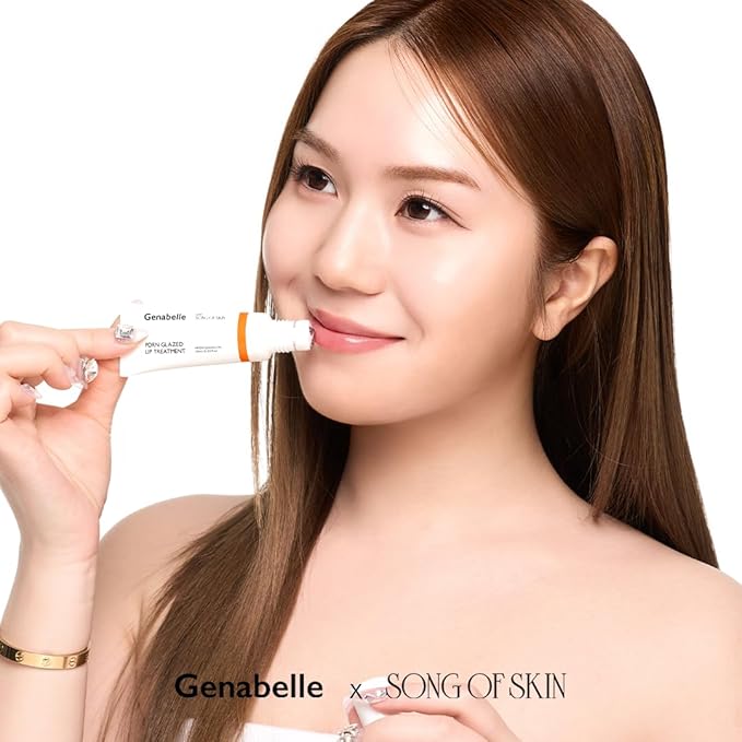 Genabelle PDRN Glazed Lip Treatment – Hydrating & Plumping Lip Balm with PDRN & Peptides for Soft, Glossy Lips – Intensive Lip Repair & Moisture Lock- 0.33 fl oz