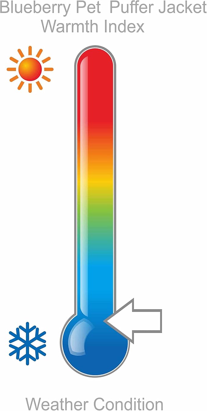 Blueberry Pet Cozy & Comfy Windproof Waterproof Quilted Fall Winter Dog Puffer Jacket in Dark Olive, Back Length 15 3/4", Size 14", Warm Coat for Medium Dogs