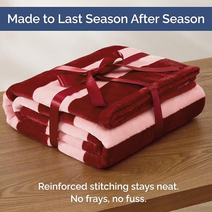 Ultra Soft Fleece Blanket - Flannel Fleece Luxury Blanket - Lightweight for Couch Bed Chair - Thick, Warm and Breathable - All Season Cozy Fuzzy, Anti-Static Microplush Bedding, Queen, Design 321