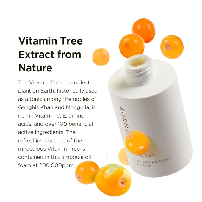 BORNTREE Like Sky Leaf Tea Ampoule Oil Foam 5.07 fl oz