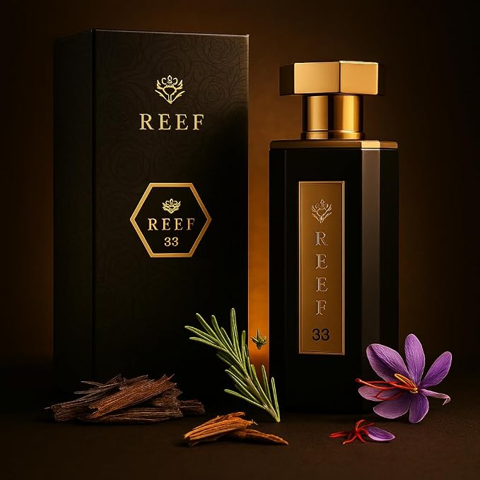Reef Perfumes Luxury Unisex, Men's & Women's Perfume - Eau de Parfum 100ml (3.4oz) - Bold Long-Lasting Arabic-Inspired Scents (3.4, Reef 33)
