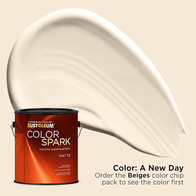 Rust-Oleum Color Spark Interior Paint and Primer in One, Matte, A New Day, 1 Gallon