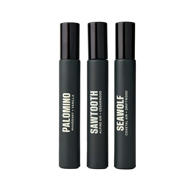 Duke Cannon Proper Cologne Sampler for Men, 3-pack – Sawtooth, Seawolf, Palomino, 1.7 fl oz