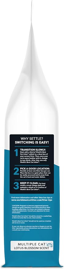 World's Best Cat Litter, Lotus Blossom Scented, Odor Control, 32 lb Bag