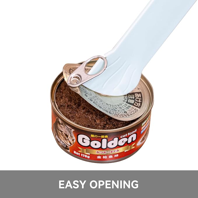 BOWERBIRD 3-in-1 Multi-Function Food Spoon & Can Opener with Squeeze Feeder Tube | Feeding Spoon for Wet Food, Cat Treats & Supplements | Cat Strip Feeder for Easy Lickable Treats (2PCS)